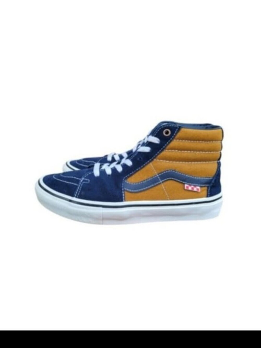 Vans Andrew Reynolds Blue Brown Athletic Tennis Hi Skate Sneaker Men 7.5 Wall
